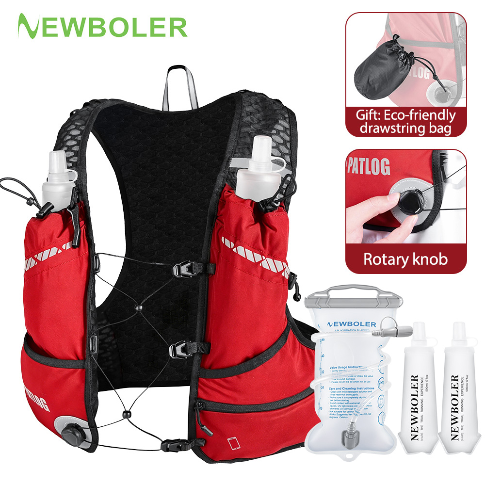 Running Hydration Vest - NEWBOLER Outdoor Trail Running Backpack Ultralight