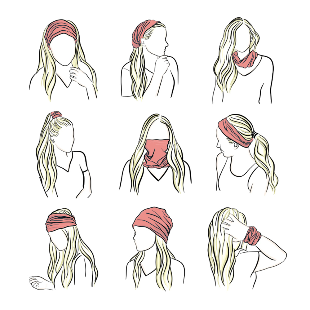 Orange Face Bandana Women Runn - đánh giá và giá Running Gear Youtube