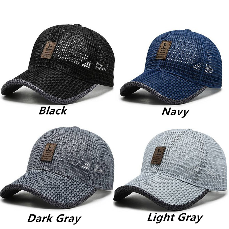 Letter Printed Breathable Mesh - đánh giá và giá Running Cap Mesh
