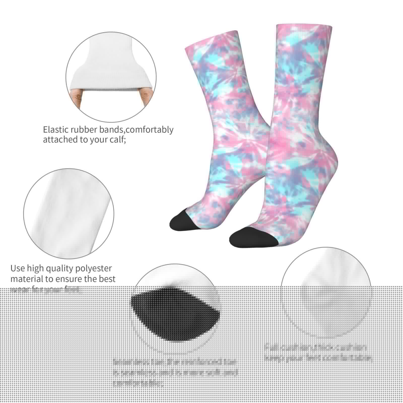 Tie Dye Print Crew Socks For W - đánh giá và giá Running Gear Youtube