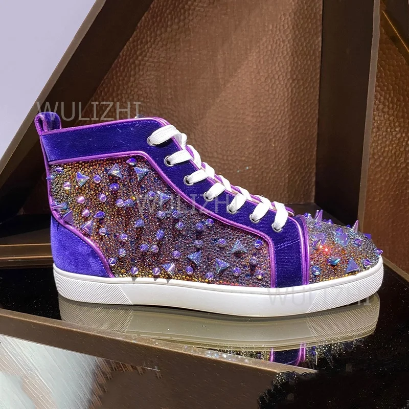 Dark Purple Crystal Rivet Men  - đánh giá và giá Running Gear Woman